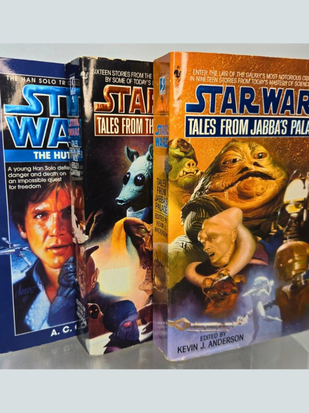 Star Wars Book Lot of 3 Paperback Books Jabba, Mos Eisley, Solo